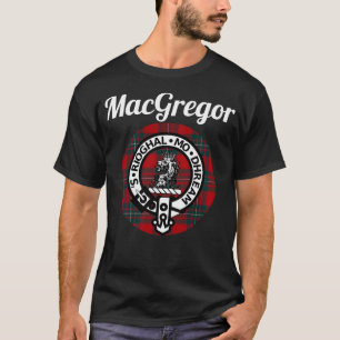 MacGregor Clan Scottish Name Coat of Arms Tartan T-shirt