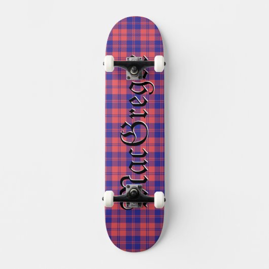 MacGregor Clan Tartan Scottish Pset Pattern Persoonlijk Skateboard (Voorkant)