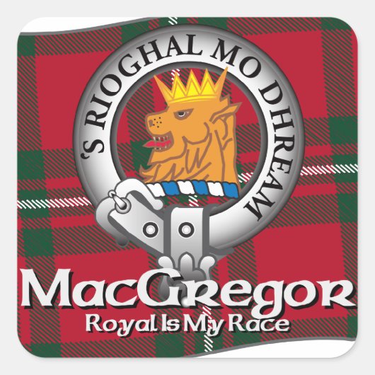 MacGregor Clan Vierkante Sticker (Voorkant)