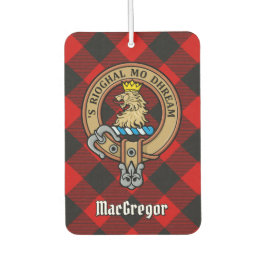 MacGregor Crest over Rob Roy Tartan Air Freshener Luchtverfrisser