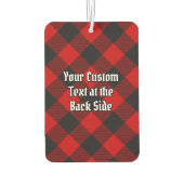 MacGregor Crest over Rob Roy Tartan Air Freshener Luchtverfrisser (Achterkant)