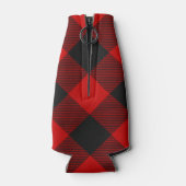 MacGregor Crest over Rob Roy Tartan Bottelaar Flesjeskoeler (Achterkant)