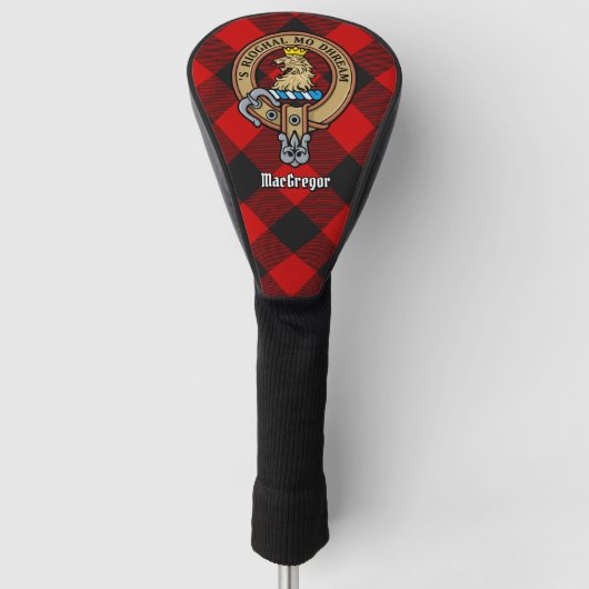 MacGregor Crest over Rob Roy Tartan Golfheadcover (Voorkant)