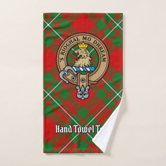 MacGregor Crest over Tartan Bad Handdoek (Handdoek)