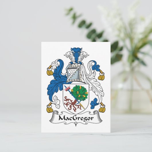 MacGregor Family Crest Briefkaart (Staand voorkant)