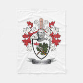 MacGregor Family Crest Coat of Arms Fleece Deken (Voorkant)