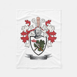 MacGregor Family Crest Coat of Arms Fleece Deken