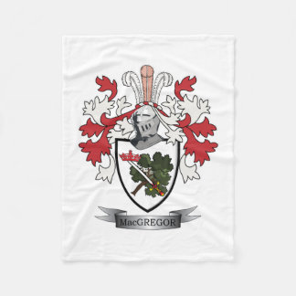 MacGregor Family Crest Coat of Arms Fleece Deken