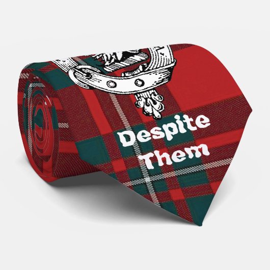 MacGregor Mannen Silky Polyester Stropdas met Badg (Opgerold)