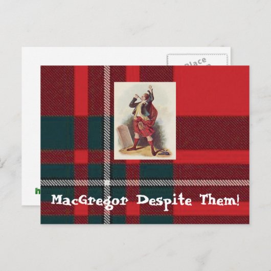 MacGregor ondanks hun Briefkaarten! Briefkaart (Voorkant / Achterkant)