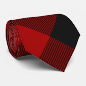 MacGregor | Rob Roy | Buffalo Plaid Rode Tartan Stropdas (Opgerold)
