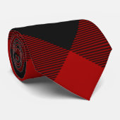 MacGregor | Rob Roy | Buffalo Plaid Rood Schots Ta Stropdas (Opgerold)