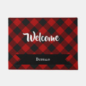 MacGregor | Rob Roy | Buffalo Pset Red Tartan Deurmat (Voorkant)