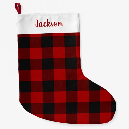 MacGregor | Rob Roy | Buffalo Pset Red Tartan Grote Kerstsok (Voorkant)