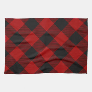 MacGregor Rob Roy Buffalo Pset Red Tartan Theedoek