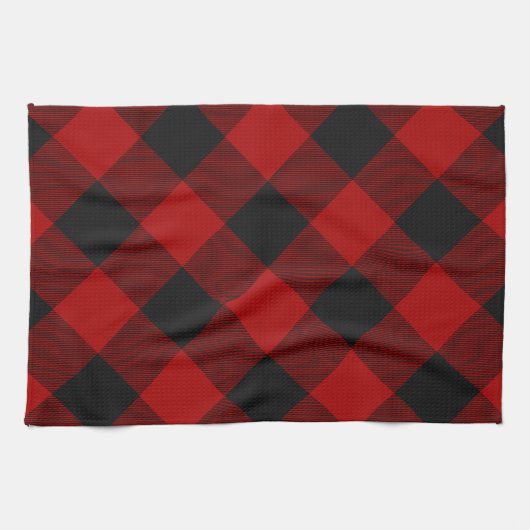 MacGregor | Rob Roy | Buffalo Pset Red Tartan Theedoek (Horizontaal)