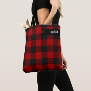 MacGregor Rob Roy Buffalo Pset Red Tartan Tote Bag