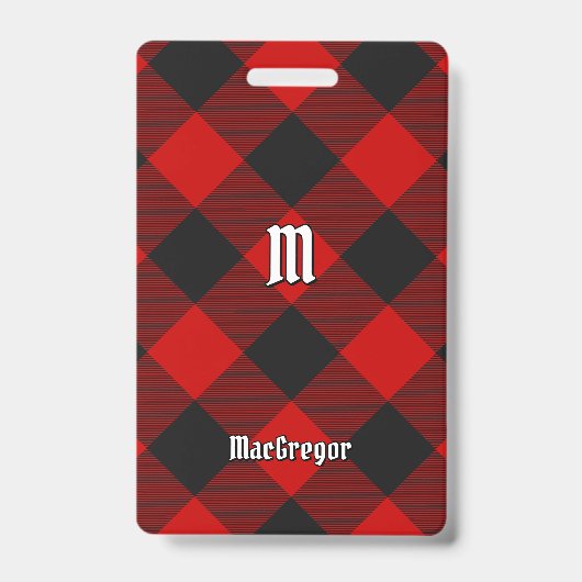 MacGregor Rob Roy Tartan Badge (Voorkant)