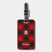 MacGregor Rob Roy Tartan Bagagelabel (Voorkant verticaal)