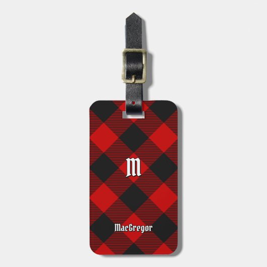 MacGregor Rob Roy Tartan Bagagelabel (Voorkant verticaal)