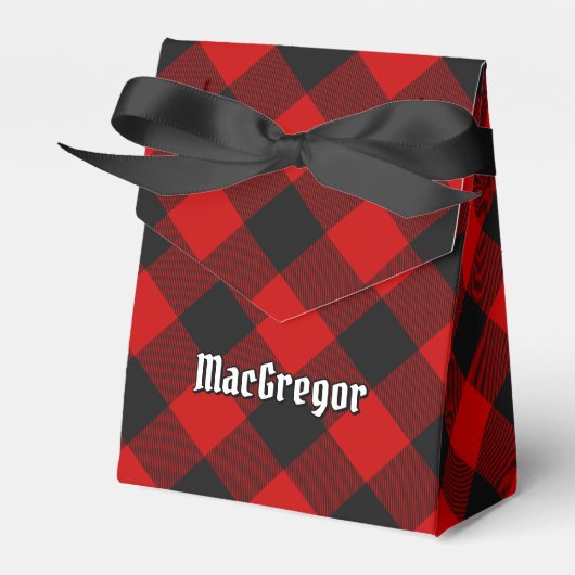 MacGregor Rob Roy Tartan Favor Box Bedankdoosjes (Voorkant Zijde)