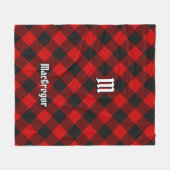 MacGregor Rob Roy Tartan Fleece Blanket (Voorkant (Horizontaal))