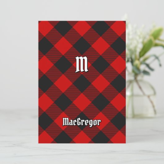 MacGregor Rob Roy Tartan Kaart (Staand voorkant)