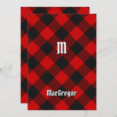 MacGregor Rob Roy Tartan Kaart (Voorkant / Achterkant)