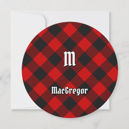 MacGregor Rob Roy Tartan Kaart (Voorkant)