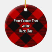 MacGregor Rob Roy Tartan Keramisch Ornament (Achterkant)