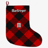 MacGregor Rob Roy Tartan Kerststop Grote Kerstsok (Voorkant)