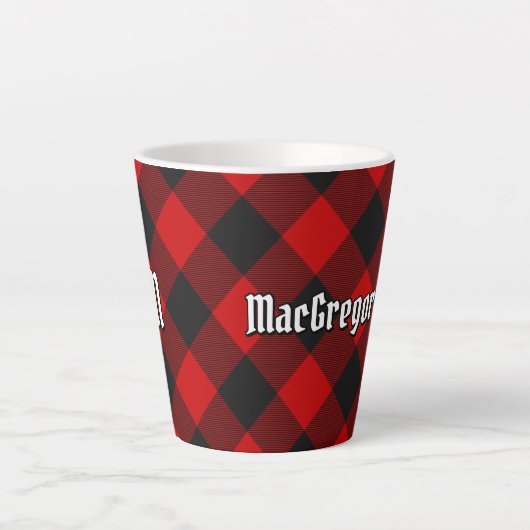 MacGregor Rob Roy Tartan Latte Mok (Voorkant)