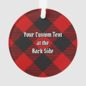 MacGregor Rob Roy Tartan Ornament (achterkant)