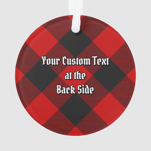 MacGregor Rob Roy Tartan Ornament (achterkant)