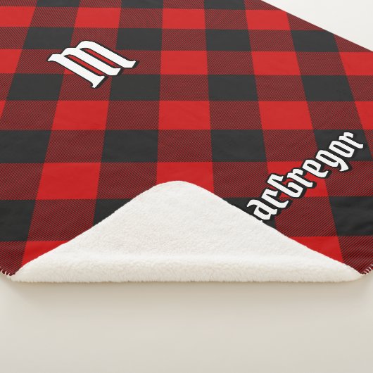 MacGregor Rob Roy Tartan Sherpa Blanket Sherpa Deken (3/4)