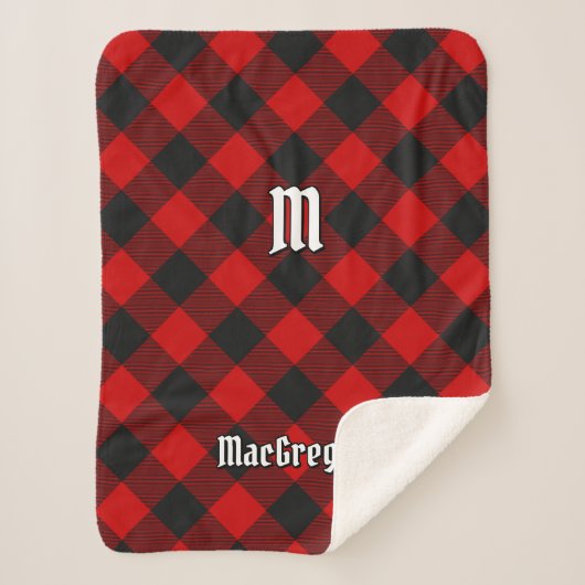 MacGregor Rob Roy Tartan Sherpa Blanket Sherpa Deken (Voorkant)