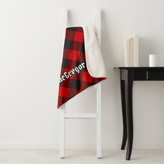 MacGregor Rob Roy Tartan Sherpa Blanket Sherpa Deken (In situ)