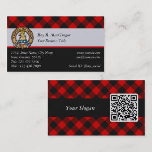 MacGregor Rob Roy Tartan Visitekaartje