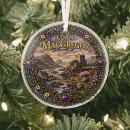 MacGregor Schotse Clan Glas Ornament