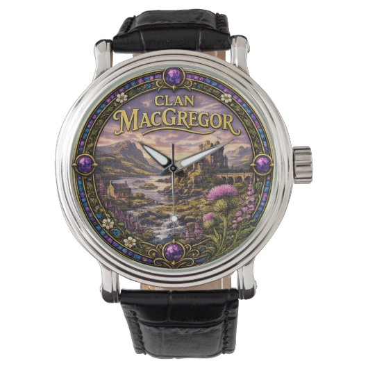 MacGregor Schotse Clan Horloge (Voorkant)