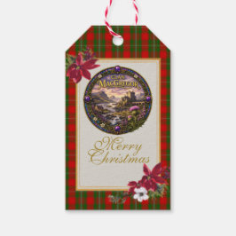 MacGregor Schotse Clan Tartan Cadeaulabel