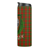 MacGregor Schotse Clan Tartan & Crest Thermosbeker (Geroteerd rechts)