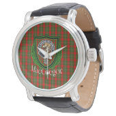 MacGregor Scottish Clan Tartan & Crest Horloge (Gekanteld)