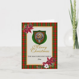 MacGregor Scottish Clan Tartan & Crest Kaart