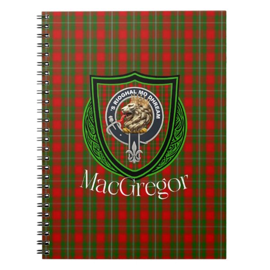 MacGregor Scottish Clan Tartan & Crest Notitieboek (Voorkant)