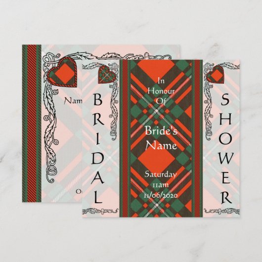 MacGregor Scottish Tartan Kaart (Voorkant / Achterkant)