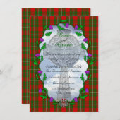 MacGregor Scottish Wedding Invitation Kaart (Voorkant / Achterkant)
