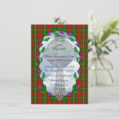 MacGregor Scottish Wedding Invitation Kaart (Staand voorkant)