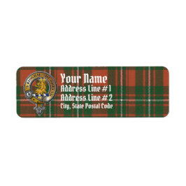 MacGregor Tartan & Badge Etiket