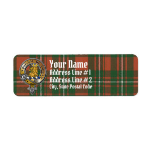MacGregor Tartan & Badge Etiket